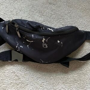 Buffbunny Collection Black Marble Print Waist Pack